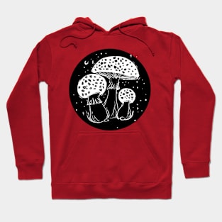 Amanitas night forest Hoodie